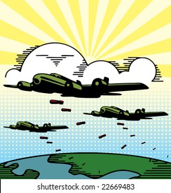 Bombarderos en el cielo