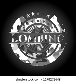 Bombing on grey camo pattern