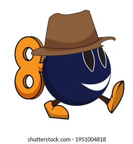 Bomb-shaped animation design. Bomberman. Unique. Cute characters