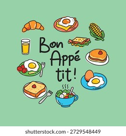 Bon App tit A Delicious Hand Drawn Food Collection 