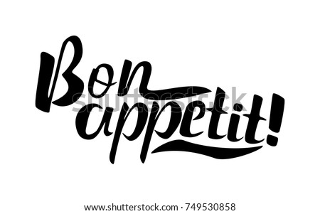 Bon appetit 2 lettering
