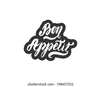 Bon Appetit hand drawn lettering