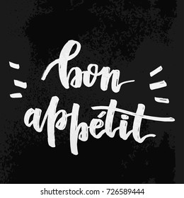 Bon Appetit lettering