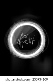 Bon Appetit Poster - Chalkboard