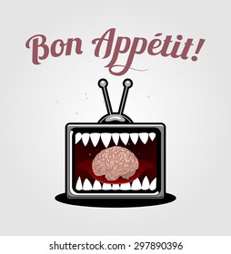 Bon Appetit, tv eating brain