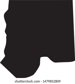 Bon Homme County map in the state of south dakota