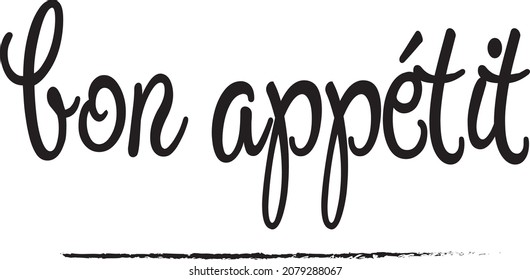 bon appétit text for websites, print, and apps