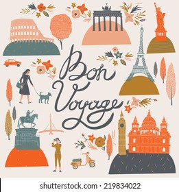 Bon Voyage Print Design