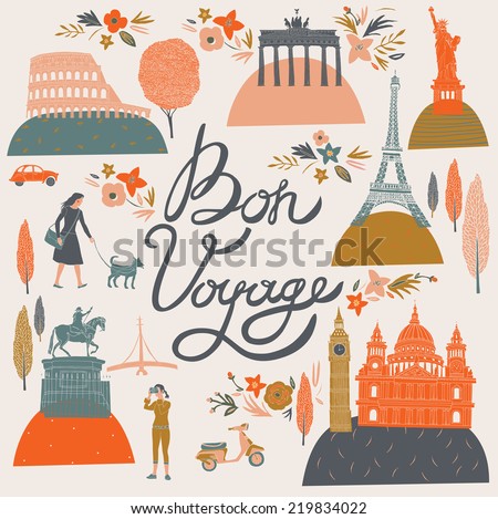 Bon Voyage Print Design