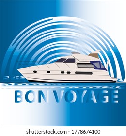 bon voyage  vintage vector clip art is the graphic arts,refers to pre-made images used to illustrate any medium
