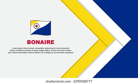Bonaire Flag Abstract Background Design Template. Bonaire Independence Day Banner Cartoon Vector Illustration. Bonaire Cartoon