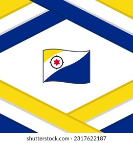 Bonaire Flag Abstract Background Design Template. Bonaire Independence Day Banner Social Media Post. Bonaire Template