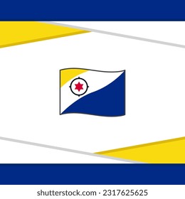 Bonaire Flag Abstract Background Design Template. Bonaire Independence Day Banner Social Media Post. Bonaire Vector