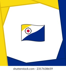 Bonaire Flag Abstract Background Design Template. Bonaire Independence Day Banner Social Media Post. Bonaire Banner