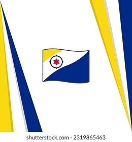 Bonaire Flag Abstract Background Design Template. Bonaire Independence Day Banner Social Media Post. Bonaire Flag