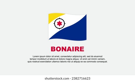 Bonaire Flag Abstract Background Design Template. Bonaire Independence Day Banner Social Media Vector Illustration. Bonaire Background