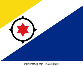 Bonaire Flag Vector for Designer.