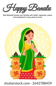 Bonalu is a festival of offering to the Mother Goddess