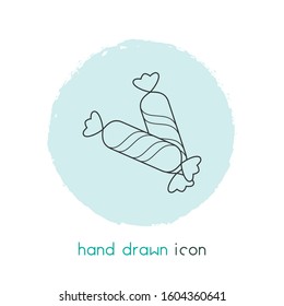 Bonbon icon line element. Vector illustration of bonbon icon line isolated on clean background for your web mobile app logo design.