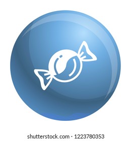 Bonbon icon. Simple illustration of bonbon vector icon for web design isolated on white background