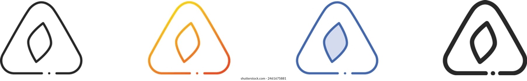 bonbon icon.Thin Linear, Gradient, Blue Stroke and bold Style Design Isolated On White Background