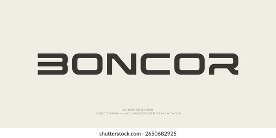 Boncor modern stylish small alphabet letter logo design