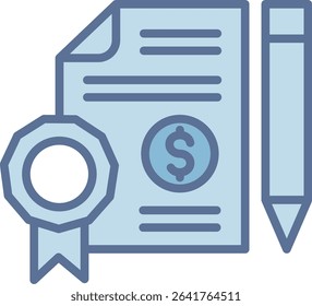 Bond Filled Blue Tone Icon