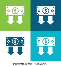 Bond Flat four color minimal icon set