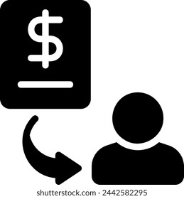 bond glyph icon illustration vector