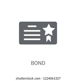 Bond Icon. Trendy Bond Logo Concept On White Background From Business Collection. Suitable For Use On Web Apps, Mobile Apps And Print Media.