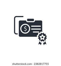 bond icon. vector.Editable stroke.linear style sign for use web design,logo.Symbol illustration.