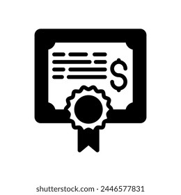 Bond Insurance icon in vector. Logotype
