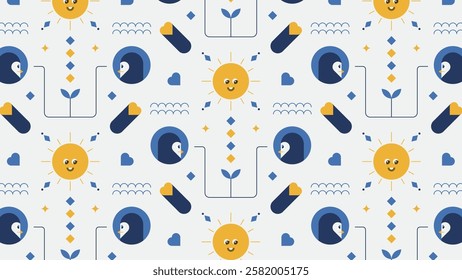 Bond of love pattern design.