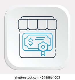 Bond Market Icon - Representing Trading and Investment in Bonds