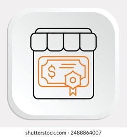 Bond Market Icon - Representing Trading and Investment in Bonds