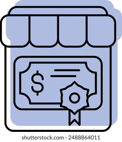 Bond Market Icon - Representing Trading and Investment in Bonds