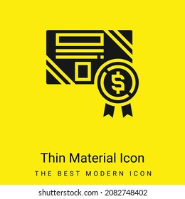 Bond minimal bright yellow material icon