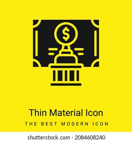 Bond minimal bright yellow material icon