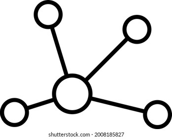 Bond Outline Vector Icon Design
