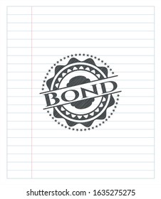 Bond pencil effect. Vector Illustration. Detailed.