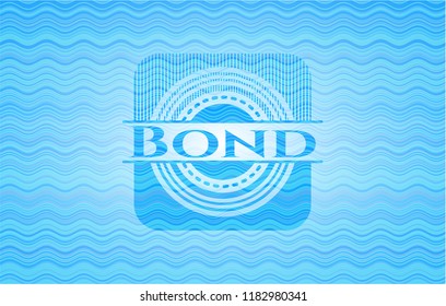 Bond water representation emblem.