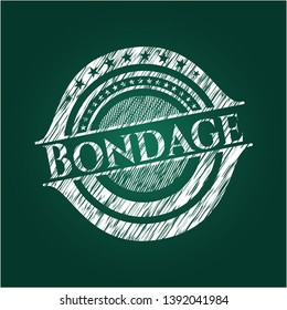 Bondage with chalkboard texture. Vector Illustration. Detailed.