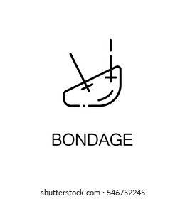 Bondage flat icon. High quality outline symbol of medical euipment for web design or mobile app. Thin line signs of bondage for design logo, visit card, etc. Outline pictogram of bondage 