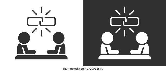 Conjunto De Iconos De Enlace Colección De Vector Aislada En Blanco Y Negro