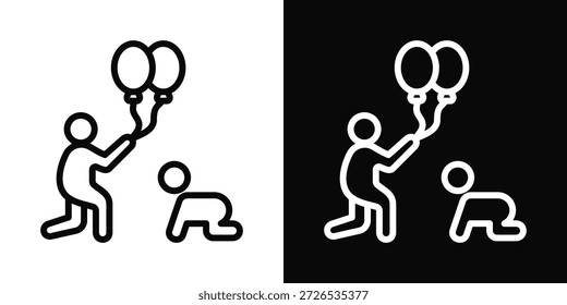 Bonding Icon White And Black Background Style