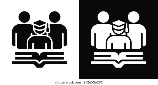 Bonding Icon White And Black Background Style