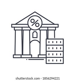 Bonds concept icon, linear isolated illustration, thin line vector, web design sign, outline concept symbol with editable stroke on white background.