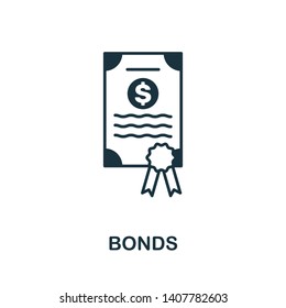 Bonds icon. Creative element design from stock market icons collection. Pixel perfect Bonds icon for web design, apps, software, print usage