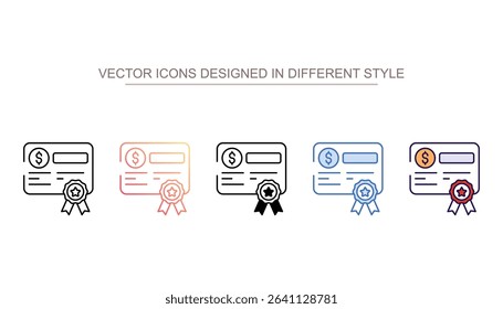 Bonds icon design with white background stock illustration