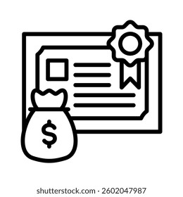 Bonds Icon Element for Design